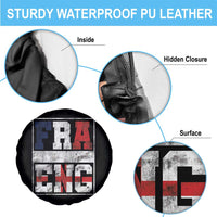 FRA ENG France England Flag Graphic Spare Tire Cover French English Country Pride