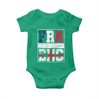 FRA ENG France England Flag Graphic Baby Onesie French English Country Pride