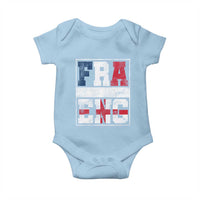 FRA ENG France England Flag Graphic Baby Onesie French English Country Pride
