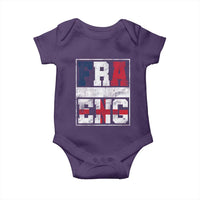 FRA ENG France England Flag Graphic Baby Onesie French English Country Pride