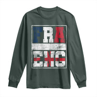 FRA ENG France England Flag Graphic Long Sleeve Shirt French English Country Pride