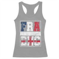 FRA ENG France England Flag Graphic Racerback Tank Top French English Country Pride