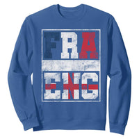 FRA ENG France England Flag Graphic Sweatshirt French English Country Pride