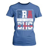 FRA ENG France England Flag Graphic T Shirt For Women French English Country Pride