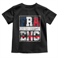 FRA ENG France England Flag Graphic Toddler T Shirt French English Country Pride