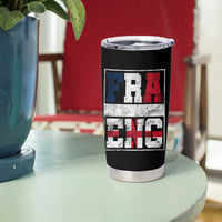 FRA ENG France England Flag Graphic Tumbler Cup French English Country Pride