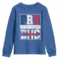 FRA ENG France England Flag Graphic Youth Sweatshirt French English Country Pride