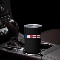 France England Dual Flag Graphic Tumbler Cup Anglo English French Heritage Mixed Roots Pride Match Day