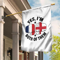 Yes Im Both Of Them France England Flag Fists Graphic Garden Flag French English Anglo Dual Pride Heritage