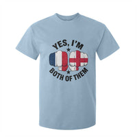 Yes Im Both Of Them France England Flag Fists Graphic T Shirt For Kid French English Anglo Dual Pride Heritage