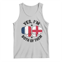 Yes Im Both Of Them France England Flag Fists Graphic Tank Top French English Anglo Dual Pride Heritage