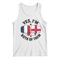 Yes Im Both Of Them France England Flag Fists Graphic Tank Top French English Anglo Dual Pride Heritage