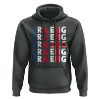 FRA ENG France England Flag Graphic Hoodie French English Typographic Dual Heritage Pride Match Day