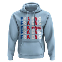 FRA ENG France England Flag Graphic Hoodie French English Typographic Dual Heritage Pride Match Day