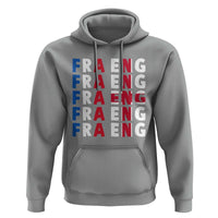 FRA ENG France England Flag Graphic Hoodie French English Typographic Dual Heritage Pride Match Day
