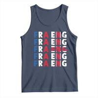FRA ENG France England Flag Graphic Tank Top French English Typographic Dual Heritage Pride Match Day