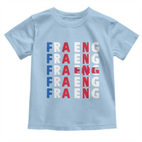 FRA ENG France England Flag Graphic Toddler T Shirt French English Typographic Dual Heritage Pride Match Day