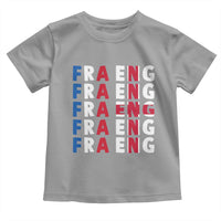 FRA ENG France England Flag Graphic Toddler T Shirt French English Typographic Dual Heritage Pride Match Day