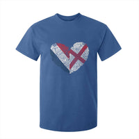 France England Flag Fingerprint Heart DNA Graphic T Shirt For Kid Proud Anglo English French Ancestry Love Identity