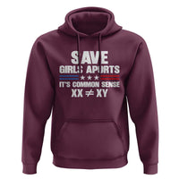 Save Girls Sports Its Common Sense XX Not Equal XY Hoodie Biological Science Varsity Athletic Graphic