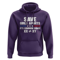 Save Girls Sports Its Common Sense XX Not Equal XY Hoodie Biological Science Varsity Athletic Graphic