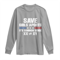 Save Girls Sports Its Common Sense XX Not Equal XY Long Sleeve Shirt Biological Science Varsity Athletic Graphic