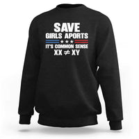 Save Girls Sports Its Common Sense XX Not Equal XY Sweatshirt Biological Science Varsity Athletic Graphic