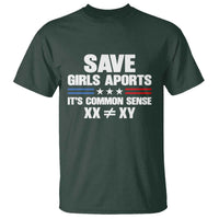 Save Girls Sports Its Common Sense XX Not Equal XY T Shirt Biological Science Varsity Athletic Graphic