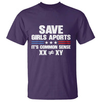 Save Girls Sports Its Common Sense XX Not Equal XY T Shirt Biological Science Varsity Athletic Graphic