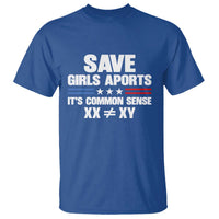 Save Girls Sports Its Common Sense XX Not Equal XY T Shirt Biological Science Varsity Athletic Graphic