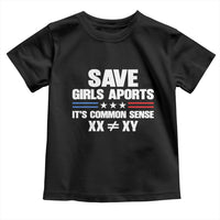 Save Girls Sports Its Common Sense XX Not Equal XY Toddler T Shirt Biological Science Varsity Athletic Graphic