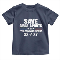 Save Girls Sports Its Common Sense XX Not Equal XY Toddler T Shirt Biological Science Varsity Athletic Graphic