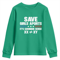 Save Girls Sports Its Common Sense XX Not Equal XY Youth Sweatshirt Biological Science Varsity Athletic Graphic