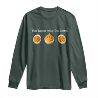 You Know Why I'm Here Deviled Eggs Long Sleeve Shirt Funny Thanksgiving Potluck - Wonder Print Shop