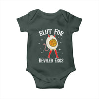 Funny Slut for Deviled Eggs Baby Onesie Funny Naughty Thanksgiving Potluck - Wonder Print Shop