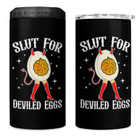 Funny Slut for Deviled Eggs 4 in 1 Can Cooler Tumbler Funny Naughty Thanksgiving Potluck - Wonder Print Shop