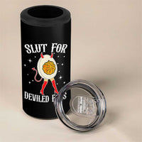 Funny Slut for Deviled Eggs 4 in 1 Can Cooler Tumbler Funny Naughty Thanksgiving Potluck - Wonder Print Shop