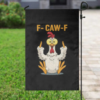 Funny F Caw F Sarcastic Chicken Meme Garden Flag Middle Finger Offensive Humor - Wonder Print Shop