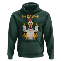 Funny F Caw F Sarcastic Chicken Meme Hoodie Middle Finger Offensive Humor - Wonder Print Shop
