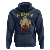 Funny F Caw F Bending Over Chicken Meme Hoodie Upside Down Head Poultry Humor - Wonder Print Shop