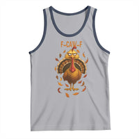 Funny F Caw F Turkey Meme Thanksgiving Graphic Tank Top Funny Fowl Mood Humor - Wonder Print Shop