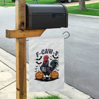 F Caw F Halloween Chicken Skeleton Garden Flag Spooky Funny Rooster Meme - Wonder Print Shop