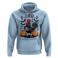 F Caw F Halloween Chicken Skeleton Hoodie Spooky Funny Rooster Meme - Wonder Print Shop