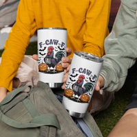 F Caw F Halloween Chicken Skeleton Tumbler Cup Spooky Funny Rooster Meme - Wonder Print Shop