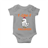 F Caw F Ghost Chicken Costume Baby Onesie Funny Cute Halloween Poultry Lover - Wonder Print Shop