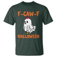 F Caw F Ghost Chicken Costume T Shirt Funny Cute Halloween Poultry Lover - Wonder Print Shop