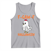 F Caw F Ghost Chicken Costume Tank Top Funny Cute Halloween Poultry Lover - Wonder Print Shop