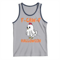 F Caw F Ghost Chicken Costume Tank Top Funny Cute Halloween Poultry Lover - Wonder Print Shop