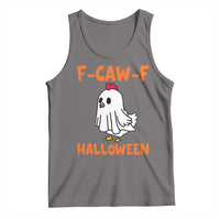 F Caw F Ghost Chicken Costume Tank Top Funny Cute Halloween Poultry Lover - Wonder Print Shop