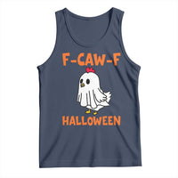 F Caw F Ghost Chicken Costume Tank Top Funny Cute Halloween Poultry Lover - Wonder Print Shop